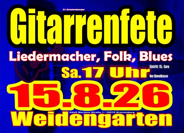 Flyer Gitarrenfete