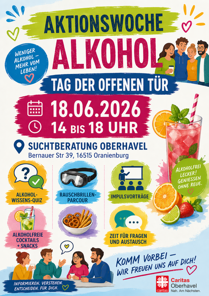 Tag der offenen T&uuml;r Caritas Suchtberatung
