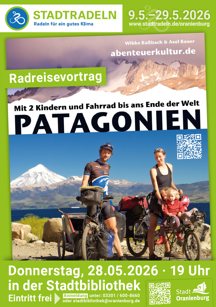 Radreisevortrag: Patagonien - mit 2 Kindern und Fahrrad bis ans Ende der Welt