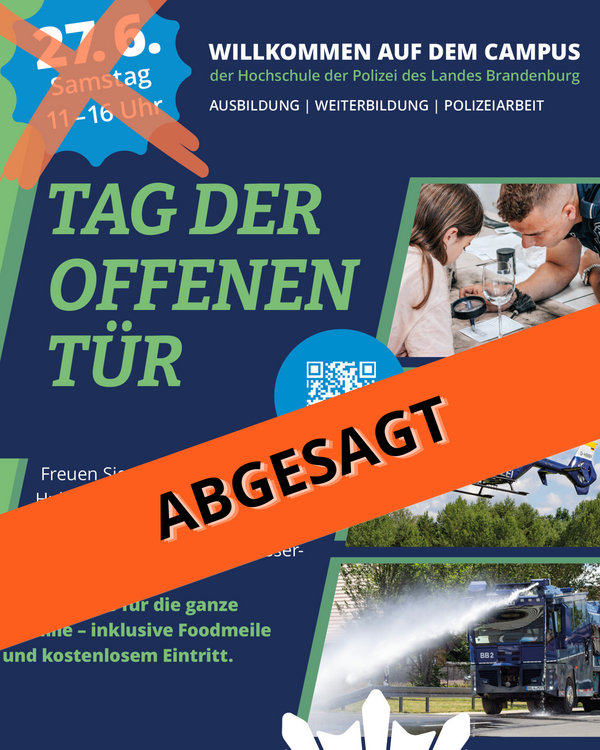 Tag der offenen T&uuml;r in der HPol wegen Hitzewelle abgesagt