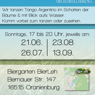 Tango Argentino im Biergarten am Lehnitzsee