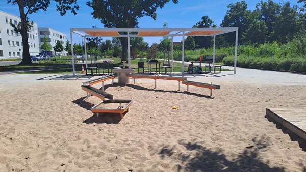 Ab Ende Juni sind die Wasserspielanlagen, so wie hier im Langen Park, wieder in Betrieb.