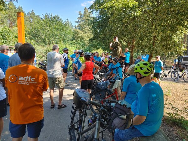 Zwischenstation bei der Tour de MOZ 2023 in Bergfelde