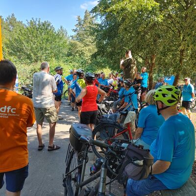 Zwischenstation bei der Tour de MOZ 2023 in Bergfelde