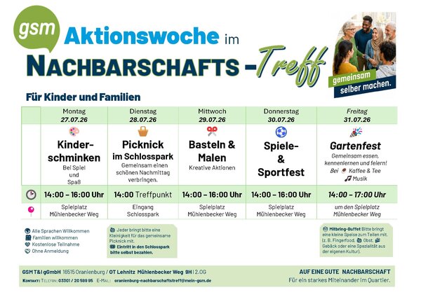 Aushang Aktionswoche _NTreff Lehnitz