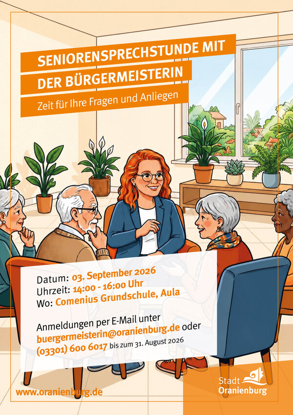 Auf ein Wort mit der B&uuml;rgermeisterin - Erste Sprechstunde f&uuml;r Seniorinnen und Senioren