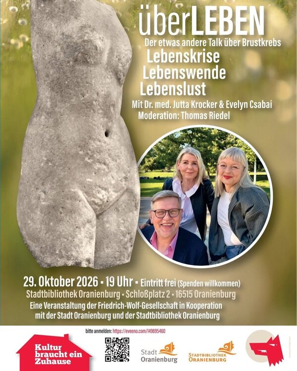 &uuml;berLeben - Der etwas andere Talk &uuml;ber Brustkrebs (Plakat)
