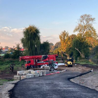 In den Havelwiesen wurde eine Bombe bei Sucharbeiten festgestellt.