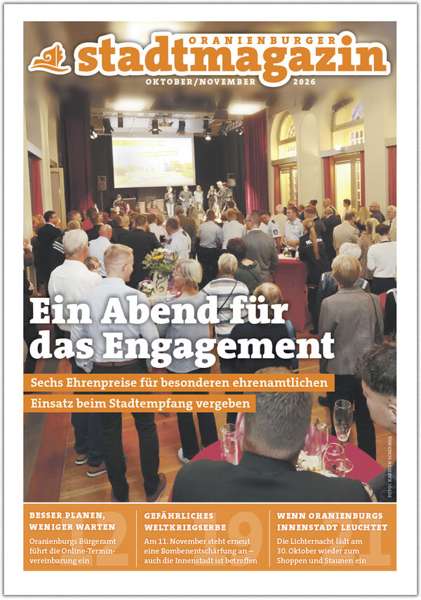 Titelseite des Stadtmagazins vom Oktober/November 2026