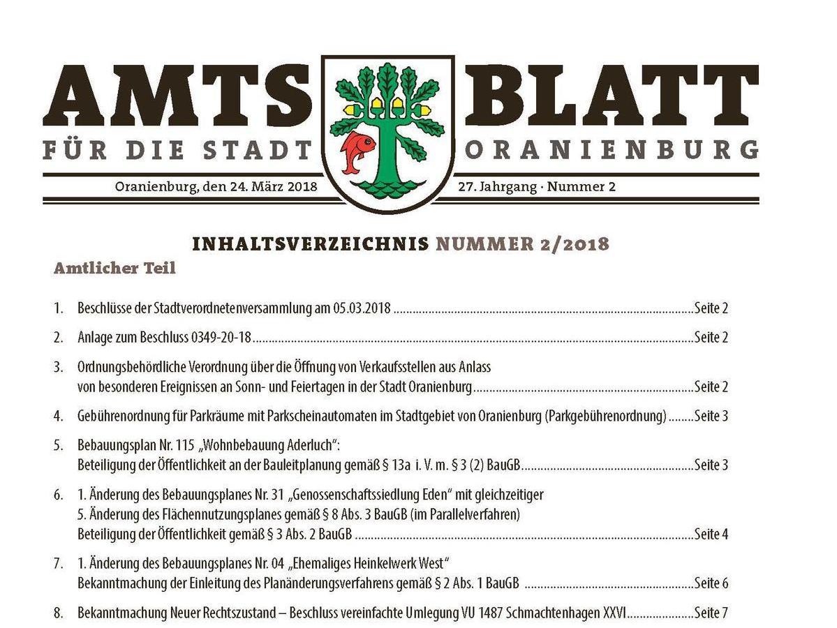 Symbolbild Amtsblatt