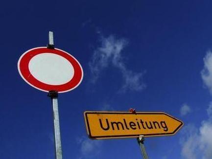 Symbolbild Umleitung Bauarbeiten