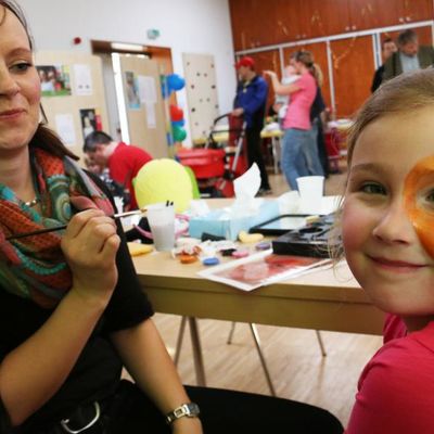 Kinderschminken durch das &raquo;Netzwerk Gesunde Kinder&laquo;