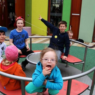 Turbulenter Spa&szlig; auf dem Karussel