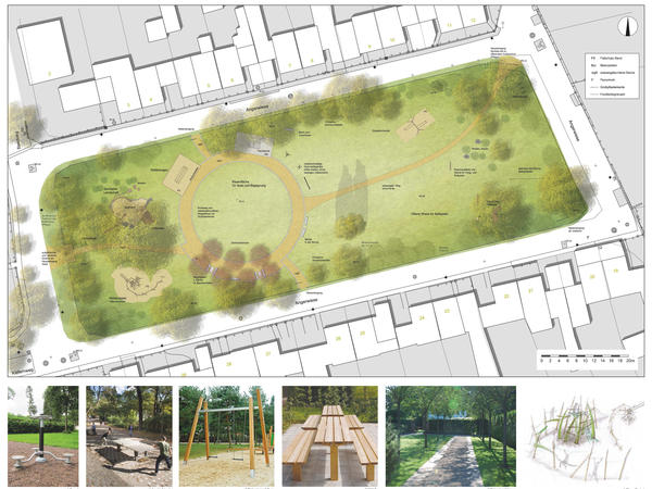 Spielplatz Angerwiese Entwurfsplan