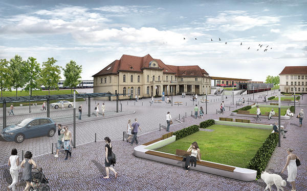 Neugestaltung des Oranienburger Bahnhofsplatzes