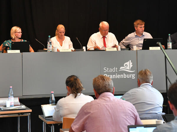 Die Oranienburger Stadtverordnetenversammlung.