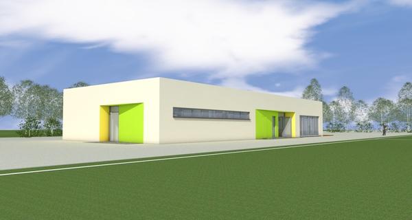 Neubau des Sportlerheims Zehlendorf (Planzeichnung)