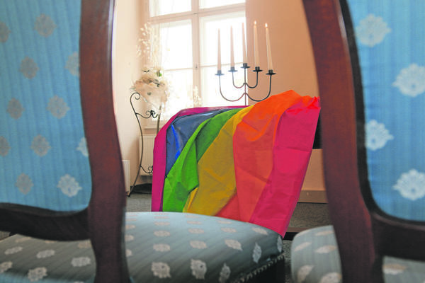 Seit zwei Jahren werden im festlichen Trauzimmer im Schloss auch gleichgeschlechtliche Ehen geschlossen.