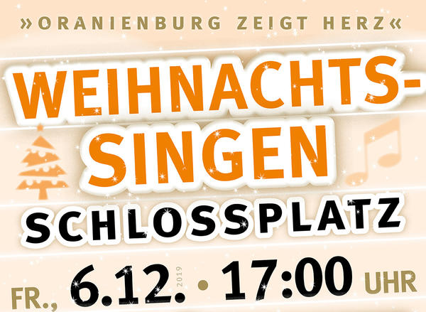 Weihnachtssingen 2019 auf dem Schlossplatz