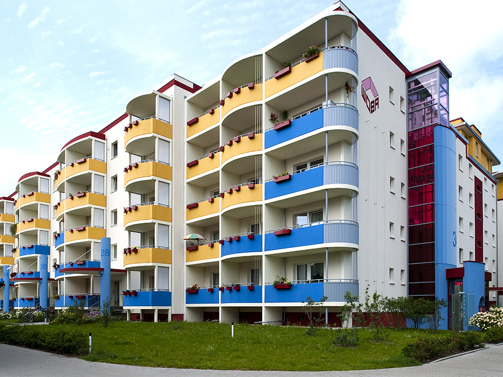 Saniertes Mehrfamilienhaus der WOBA