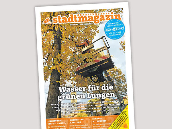 Titel des Oranienburger Stadtmagazins (November-Dezember 2020)