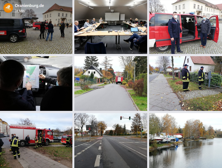 Bilderserie zur Bombenentsch&auml;rfung am 18.11.2020 (Facebook)