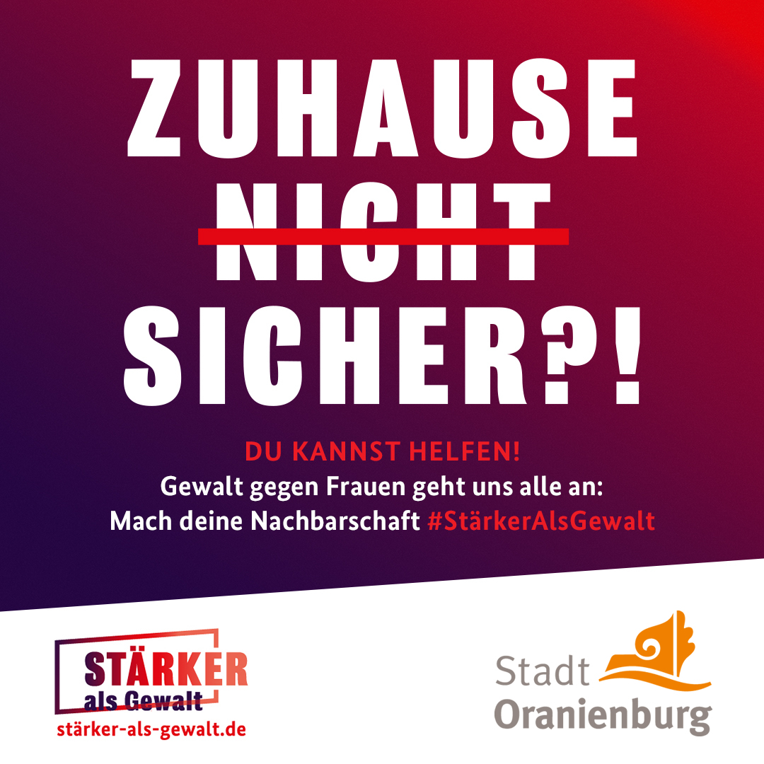 Du kannst helfen! Gewalt gegen Frauen geht uns alle an: #St&auml;rkerAlsGewalt