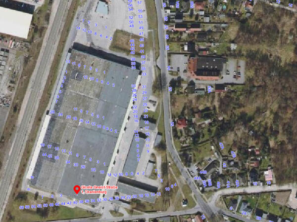 Luftbild des in Entstehung befindlichen neuen Oranienburger Wohngebiete �Aderluch�