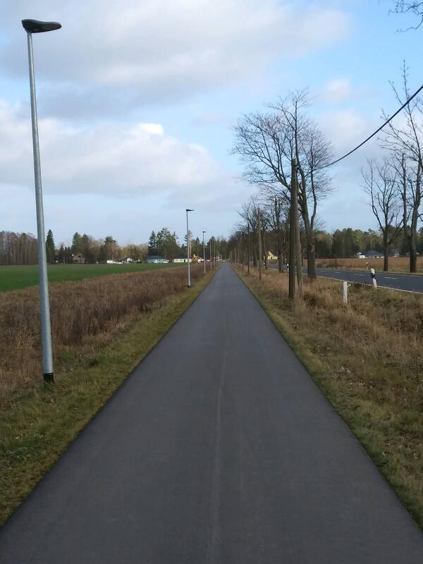 Der Radweg zwischen Wensickendorf und Wandlitz ist fertiggestellt.