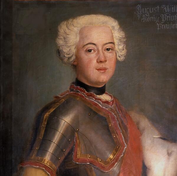 Als Favorit des Vaters nahm August Wilhelm in jungen Jahren noch eine Sonderstellung in der Familie ein. Sein Bruder K�nig Friedrich II machte ihm sp�ter jedoch klar, wer der Chef im Hause Hohenzollern war.