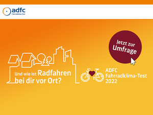 Jetzt teilnehmen: adfc-Fahrradklima-Test