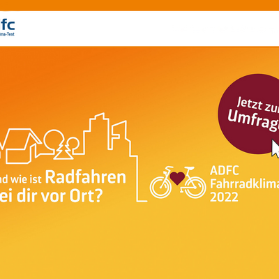 Jetzt teilnehmen: adfc-Fahrradklima-Test