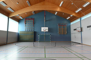 Sporthalle Grundschule Sachsenhausen (Innenansicht)
