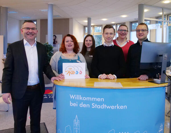 Die Stadtwerke Oranienburg wurden zum dritten Mal in Folge als TOP-Lokalversorger ausgezeichnet.