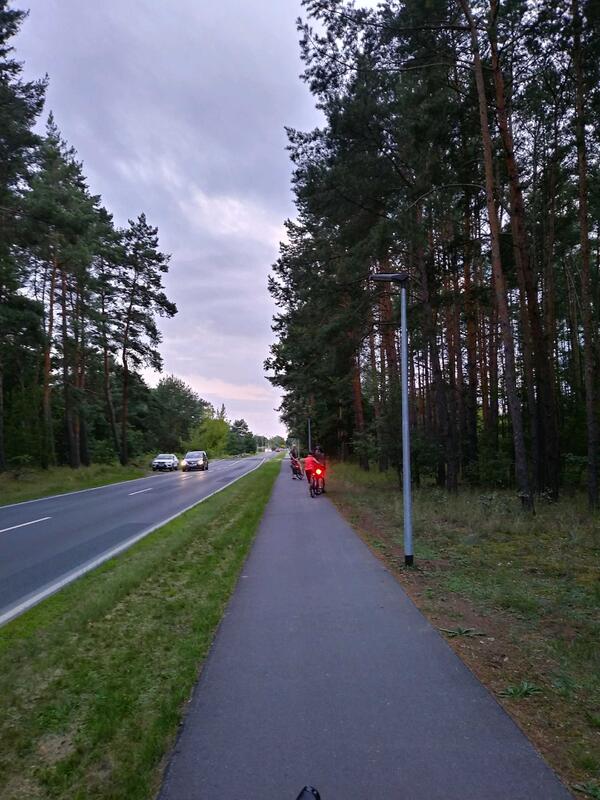 52 Leuchten s�umen seit einiger Zeit den Radweg entlang der Friedrichsthaler Chaussee.