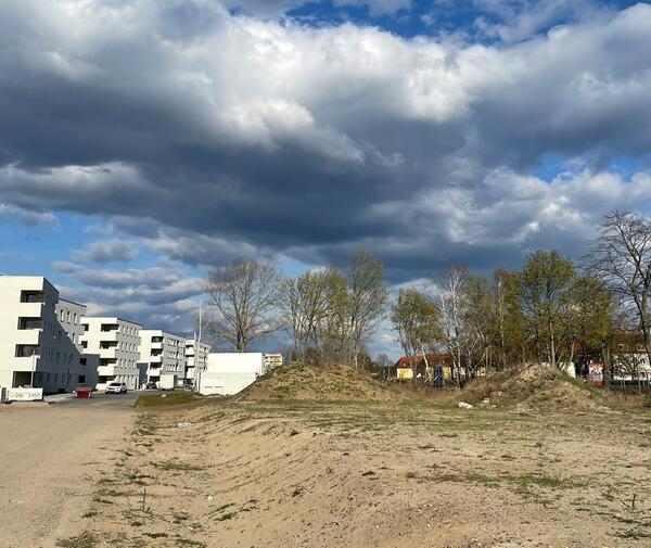 Westlich der Walther-Bothe-Stra�e ensteht ein neuer, kleiner Park