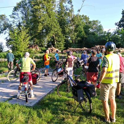 Eine der Radtouren des Allgemeinen Deutschen Fahrradclubs (ADFC), Ortsgruppe Oranienburg, die w&auml;hrend des Stadtradelns zahlreich angeboten wurden.