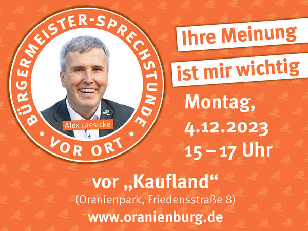 N�chste B�rgermeistersprechstunde am 4.12. bei Kaufland