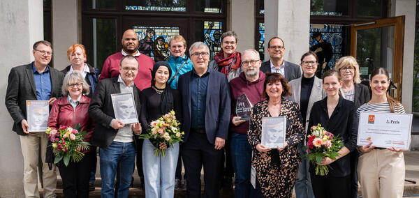 Am Sonntag, den 14.4. wurde in der Gedenkst&auml;tte Sachsenhausen der Franz-Bobzien-Preis 2024 verliehen.