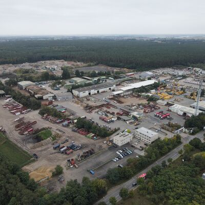 Luftbild Gewerbegebiet Germendorf