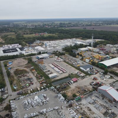 Luftbild Gewerbegebiet Germendorf