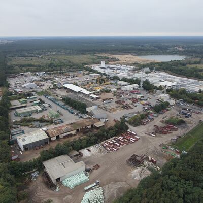 Luftbild Gewerbegebiet Germendorf