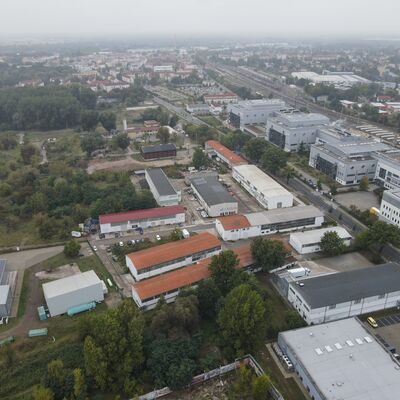 Luftbild Gewerbegebiet "Innovationsforum Lehnitzstra�e"