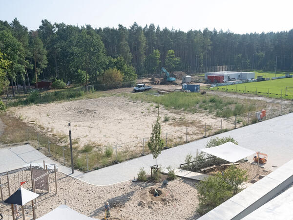 Baubeginn der neuen Sporthalle in Friedrichsthal (1)