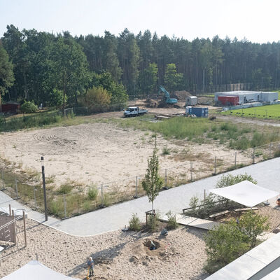 Baubeginn der neuen Sporthalle in Friedrichsthal (1)