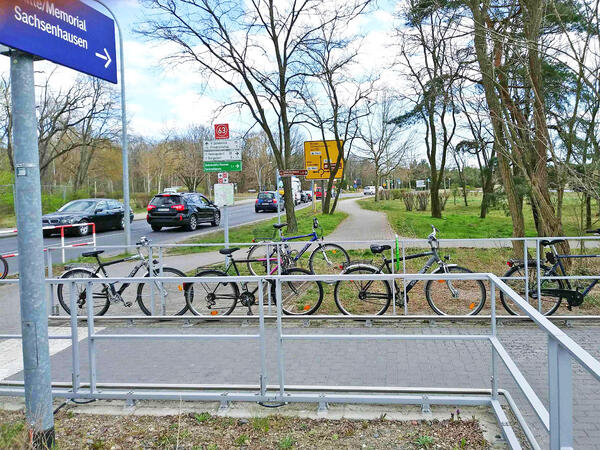 Am Bahnhof Sachsenhausen wird eine neue Fahrrad-Abstellanlage geplant