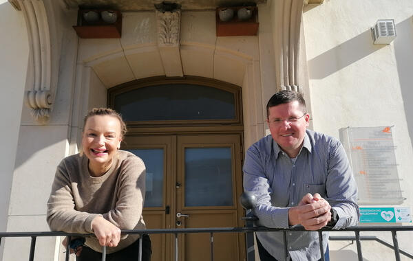 Johanna Hornig (Sachbearbeiterin Klimaschutz) und Enrico Przibylla (Sachbearbeiter Energiemanagement) aus der Oranienburger Stadtverwaltung haben das Projekt zur Erstellung des Kommunalen W�rmeplans federf�hrend in Zusammenarbeit mit der Stadtwerke Oranienburg GmbH umgesetzt.