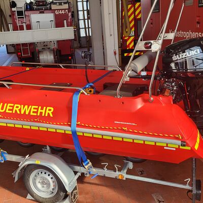 Das neue Rettungsboot der Oranienburger Feuerwehr.