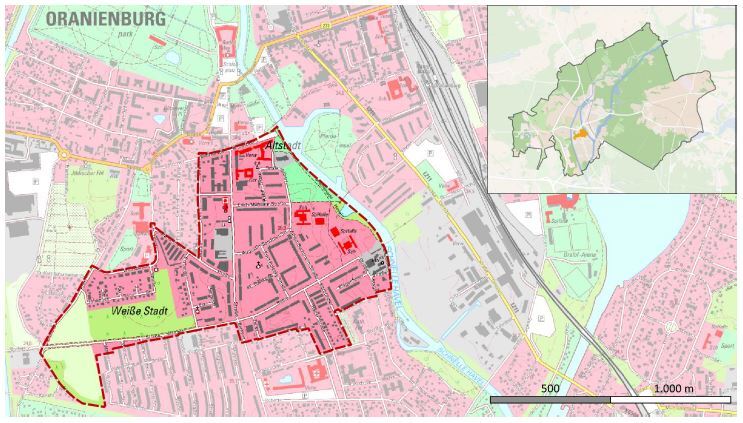 Karte: Quartier Wei&szlig;e Stadt / Walther-Bothe-Stra&szlig;e