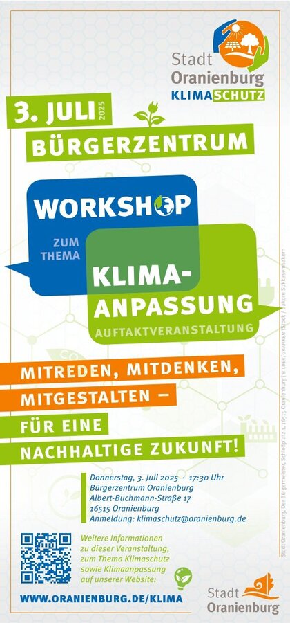Auftaktveranstaltung zum Klimaanpassungskonzept in der Stadt Oranienburg